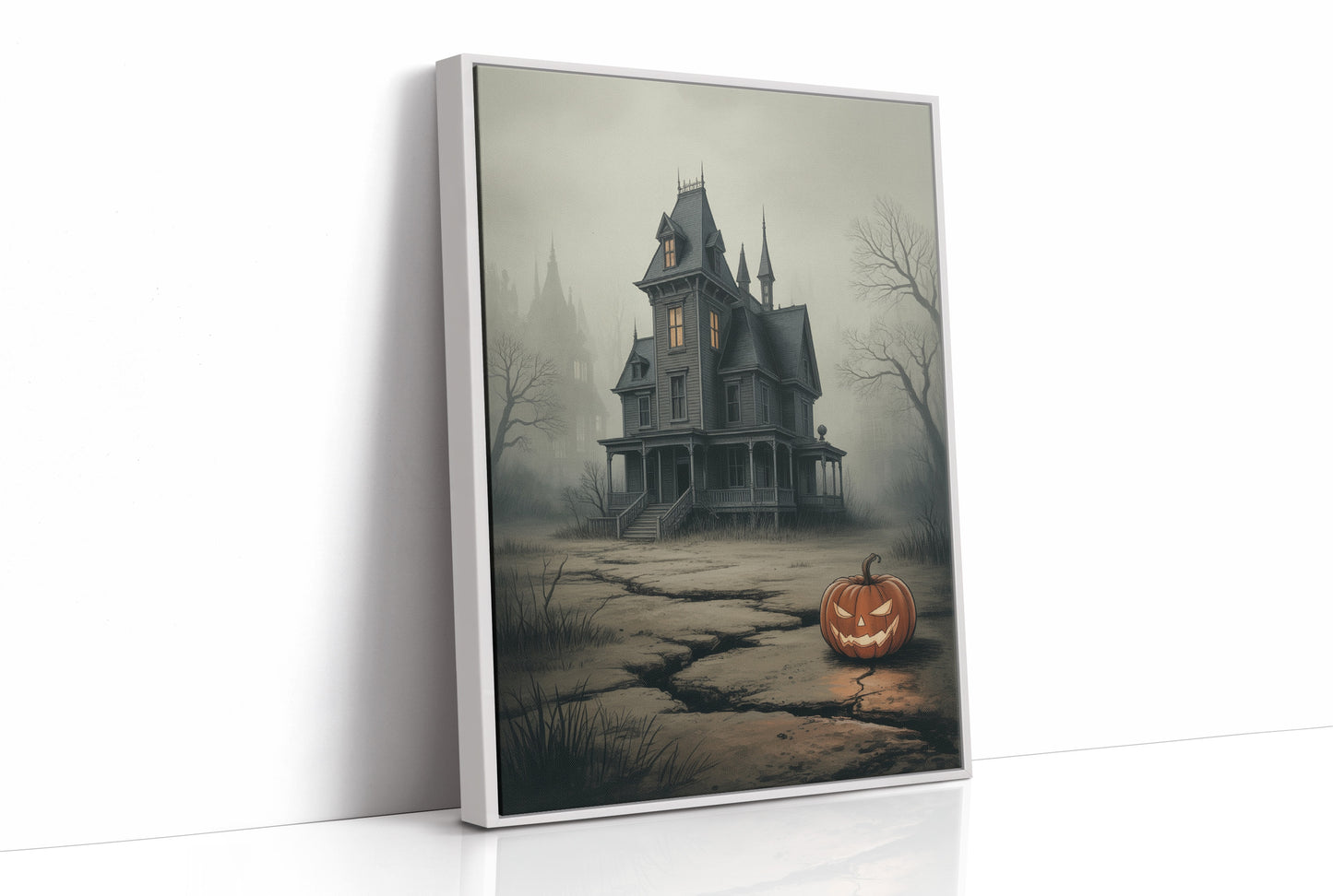 Lantern Watches Over Haunted Path