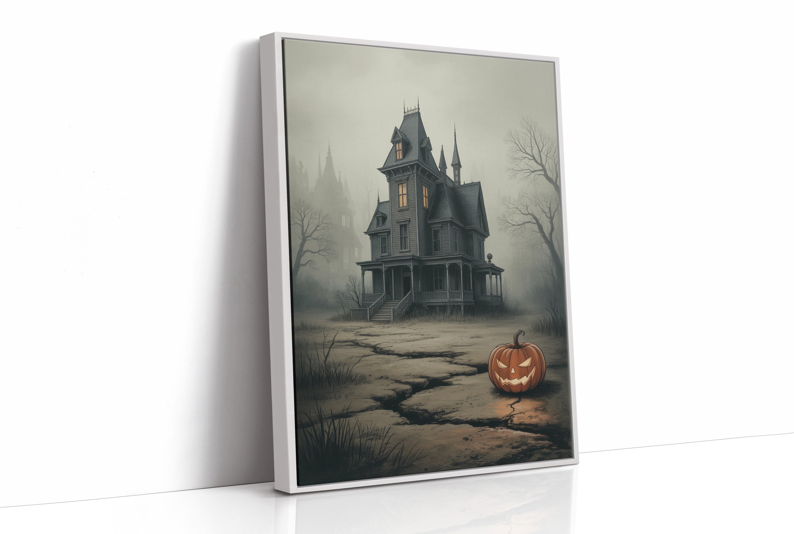 Lantern Watches Over Haunted Path