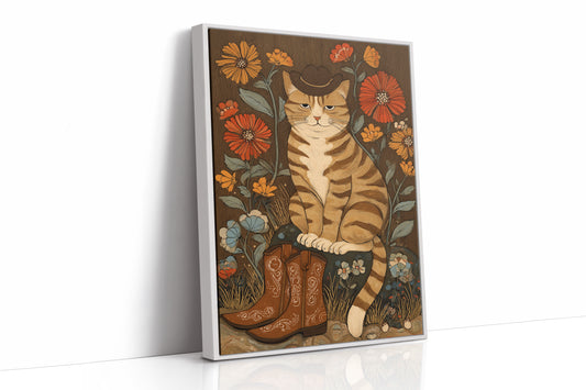 Boots Beneath Wildflowers