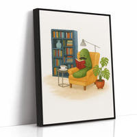 Gentleman Pickle Reading at Home