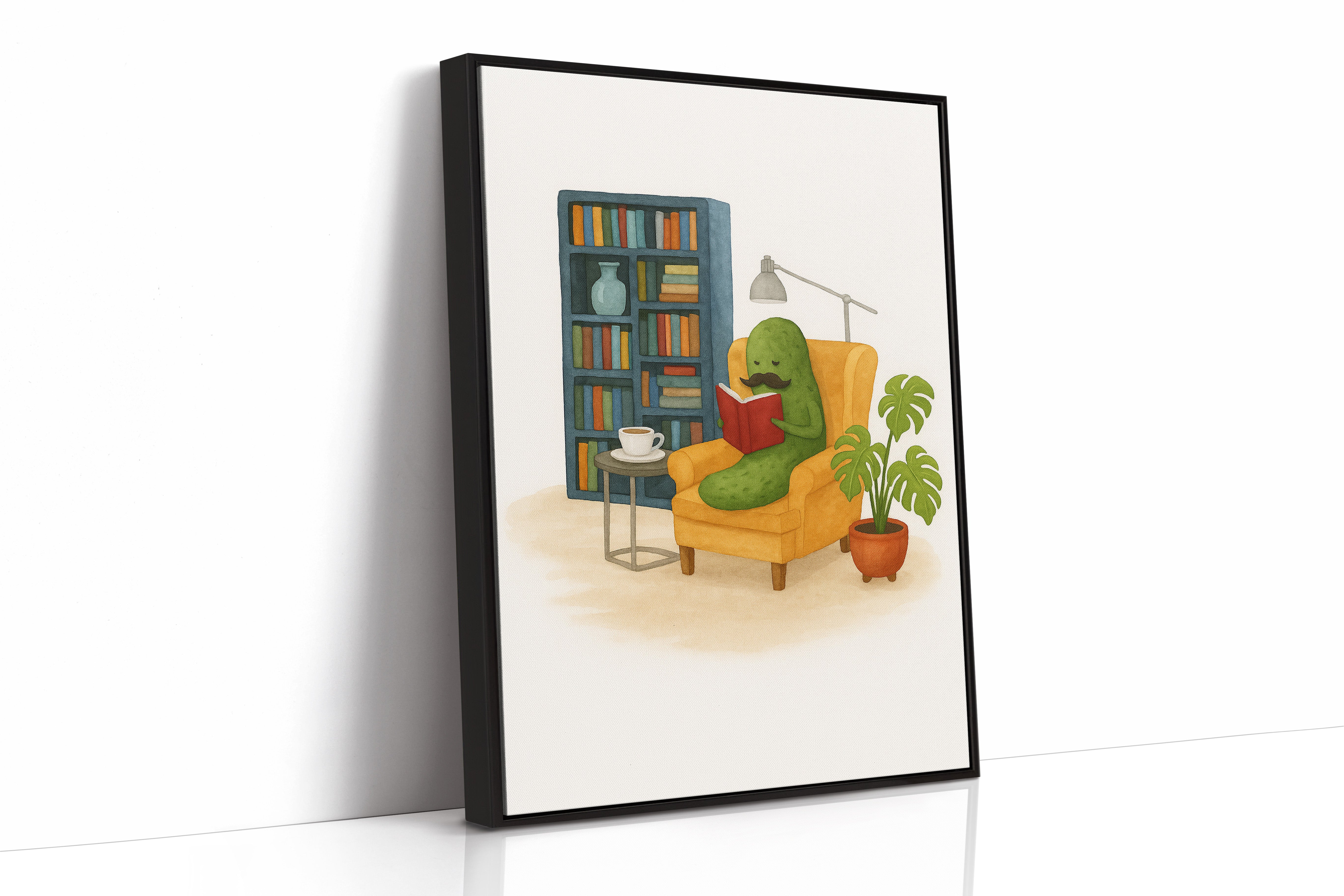 Gentleman Pickle Reading at Home