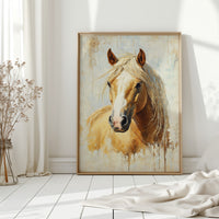Golden Palomino in Brushstroke Light