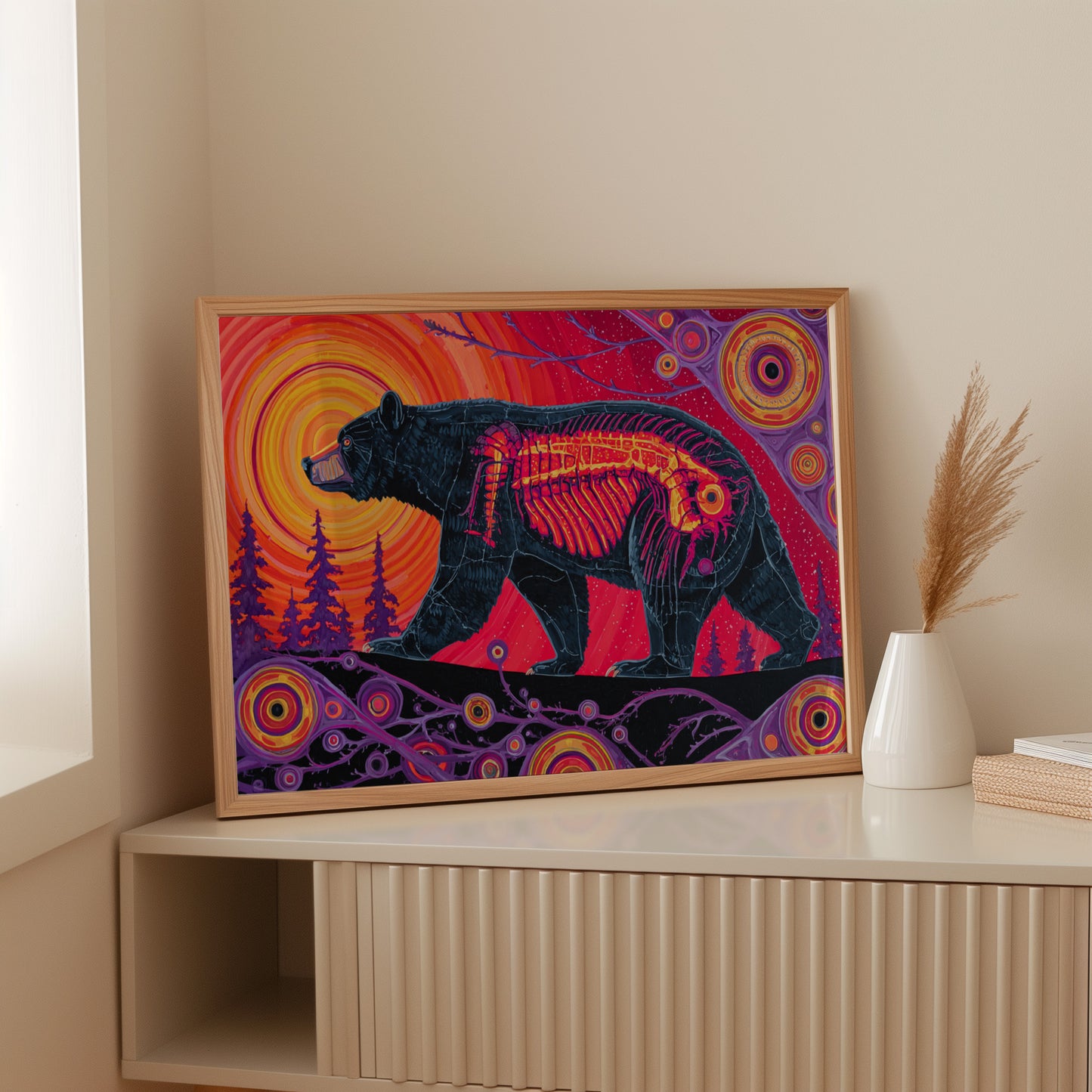 Spirit Bear's Inner Fire Glows