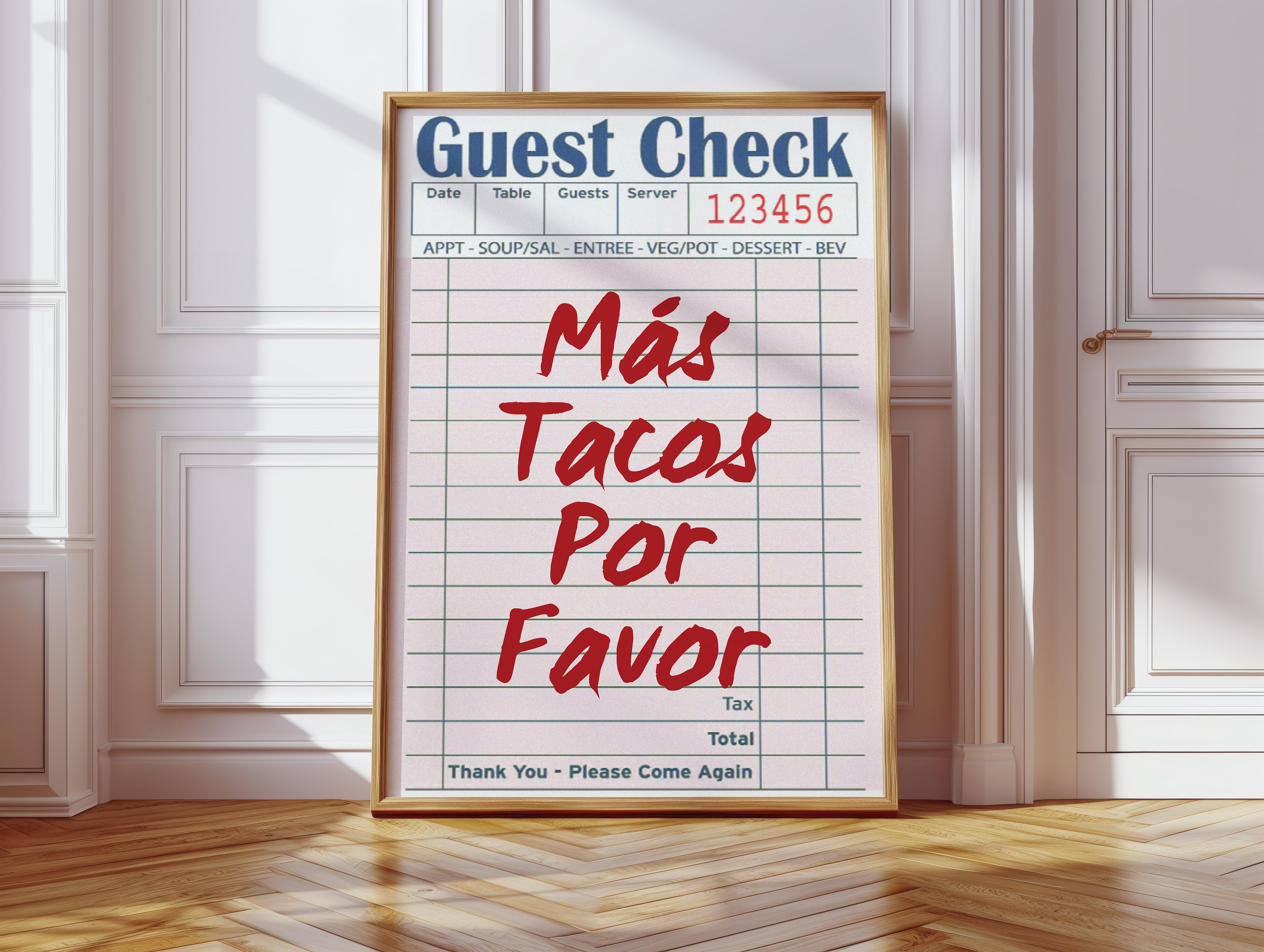Red Letters Order Kitchen Magic