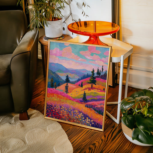 Fields Ablaze With Color