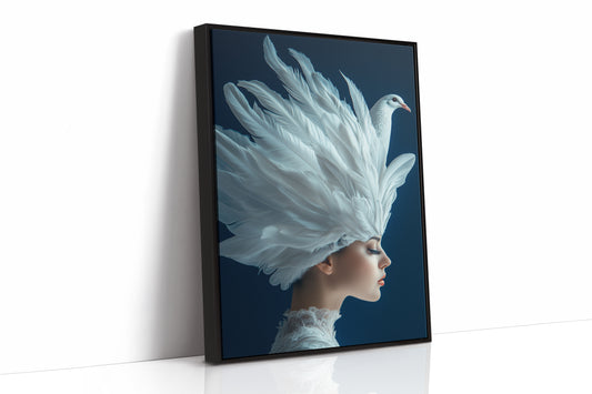 Crowned by Wings in Blue Silence