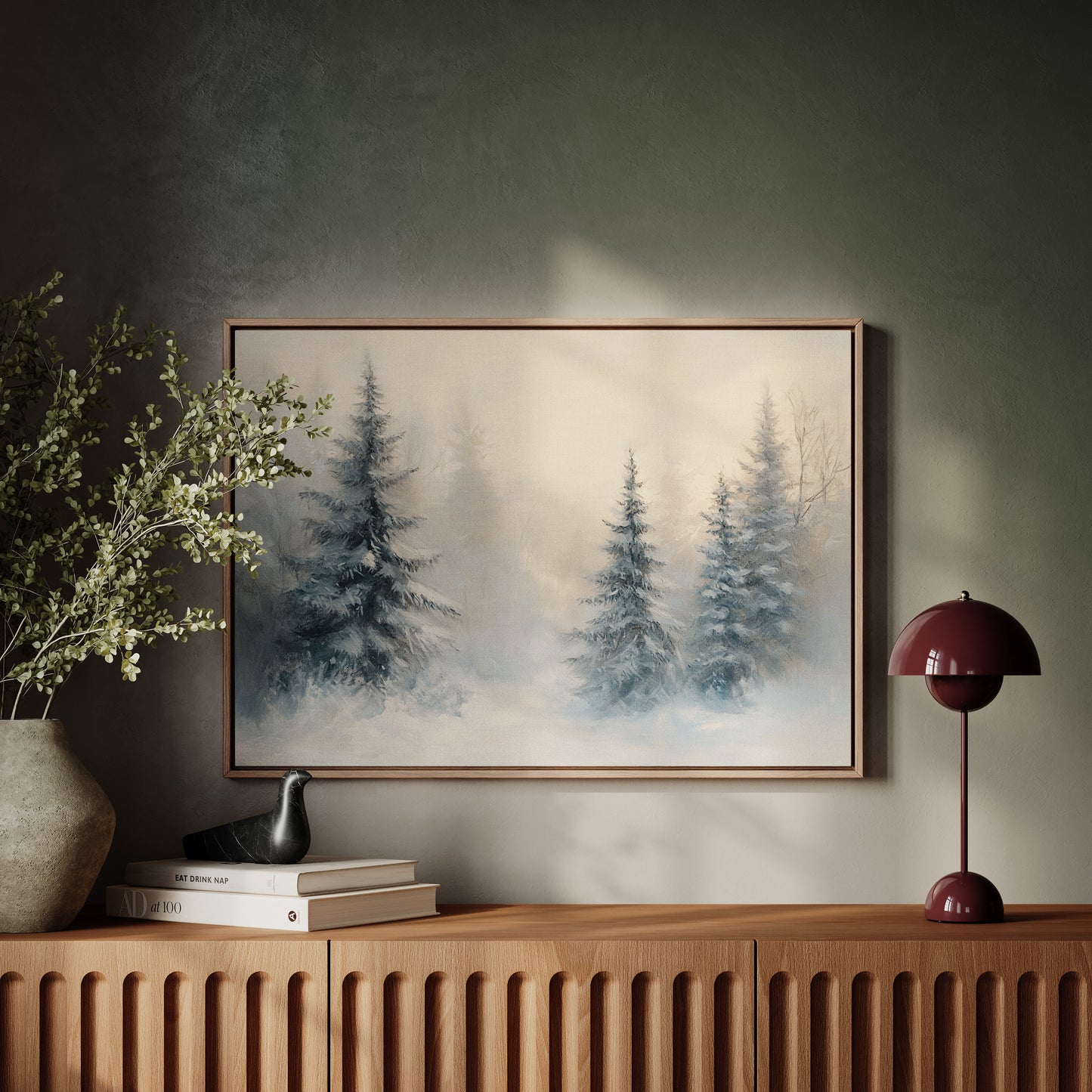 Evergreens Dance Through Winter's Light