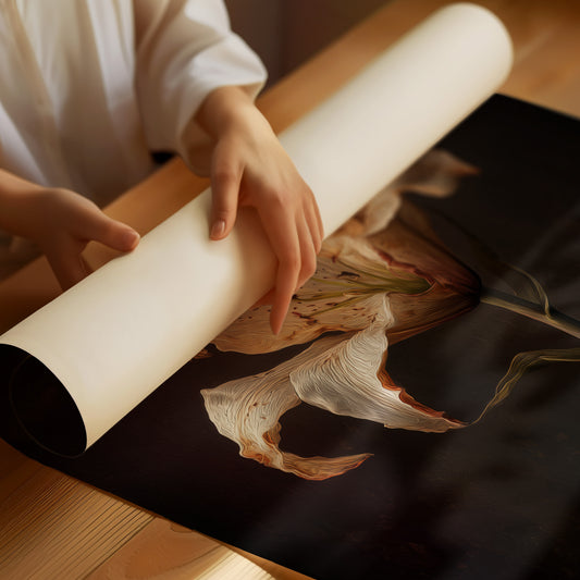 Solitary Bloom Against Midnight Depths