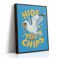 Seaside Warning in Bold Typography