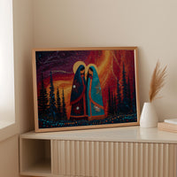 Sacred Dance Among Northern Lights