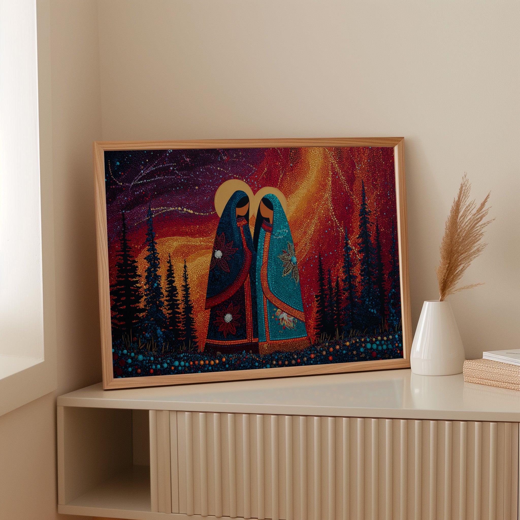 Sacred Dance Among Northern Lights