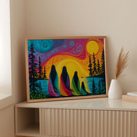 Sacred Waters Meet Northern Lights