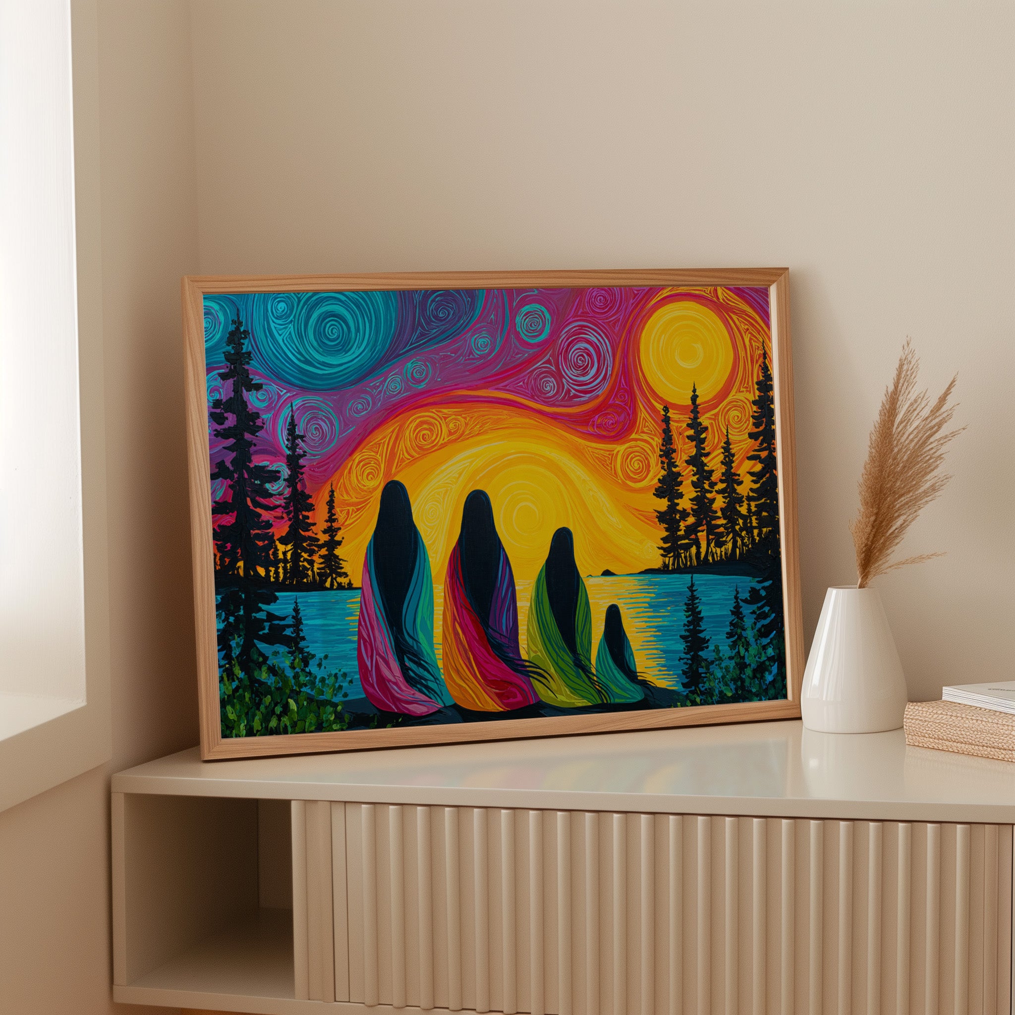 Sacred Waters Meet Northern Lights