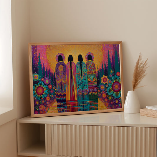 Sacred Garden Sings Through Stained Glass