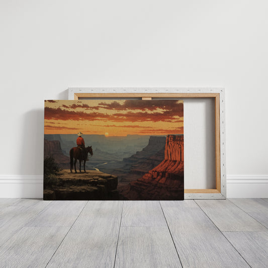 The Last Light Over Canyon's Edge