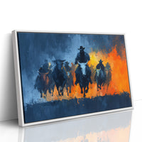 Cattle Drive Through Fire