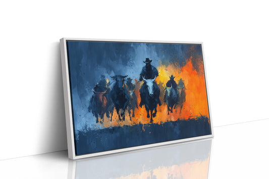 Cattle Drive Through Fire