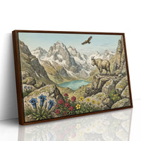 Eagle's Eye Over the Alpine Lake