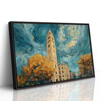 Clocktower Beneath a Turning Sky