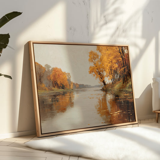 Golden Reflections on Still Waters