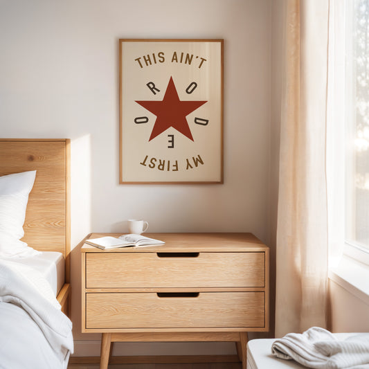 Rodeo Star Western Quote Print