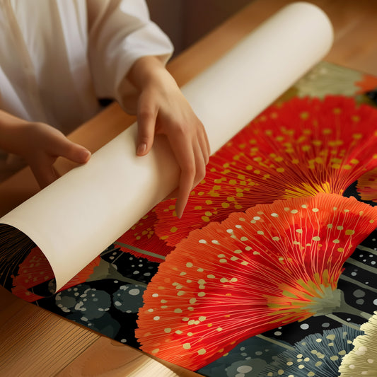 Coral Blooms Dance Against Midnight