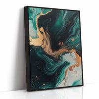 Emerald Flame and Gilded Flow