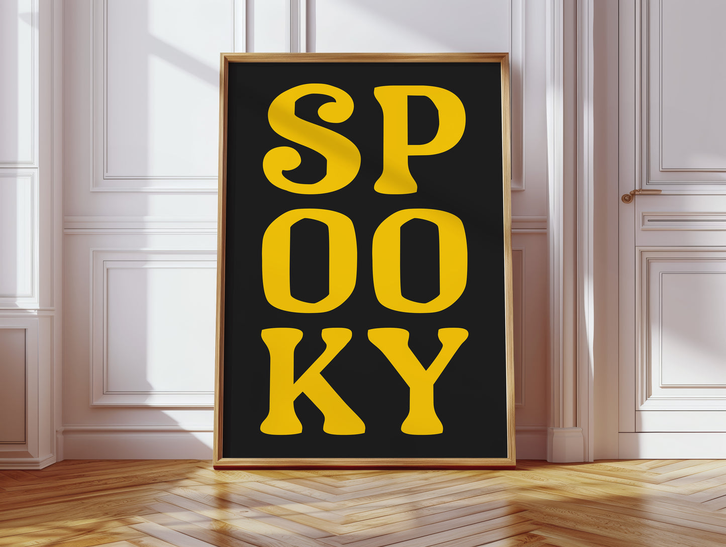 Yellow Letters Dance Through Midnight