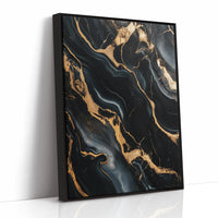 Black Marble Blaze with Liquid Gold