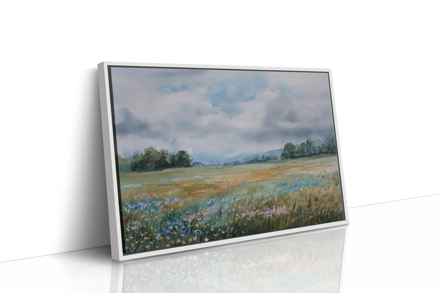 Wildflowers Between Sky And Field