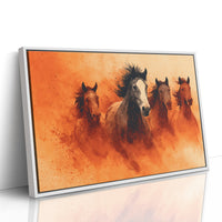 Wild Herd in Amber Dust