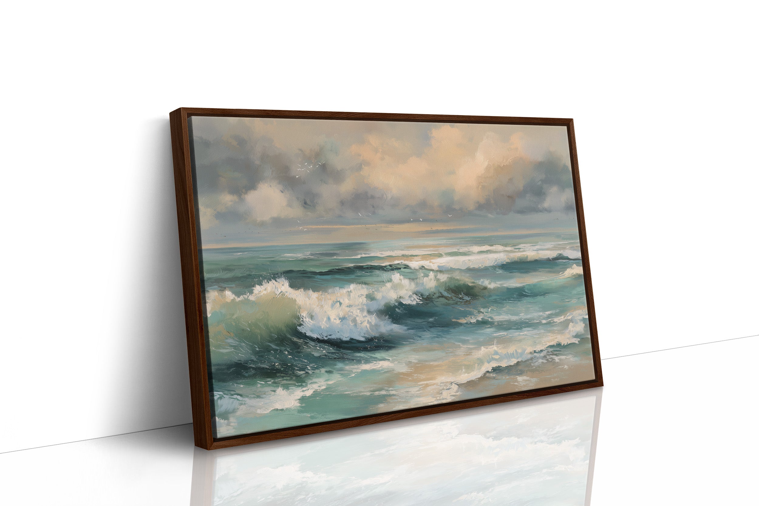 Turquoise Surf Meets Golden Sky