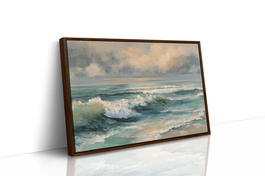 Turquoise Surf Meets Golden Sky