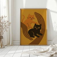 Safe Paws Warm Hearts Cat Print