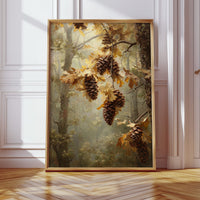 Autumn Secrets Among Pine Branches