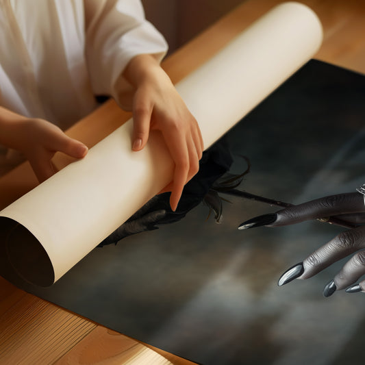 Midnight Bloom In Silver Grasp