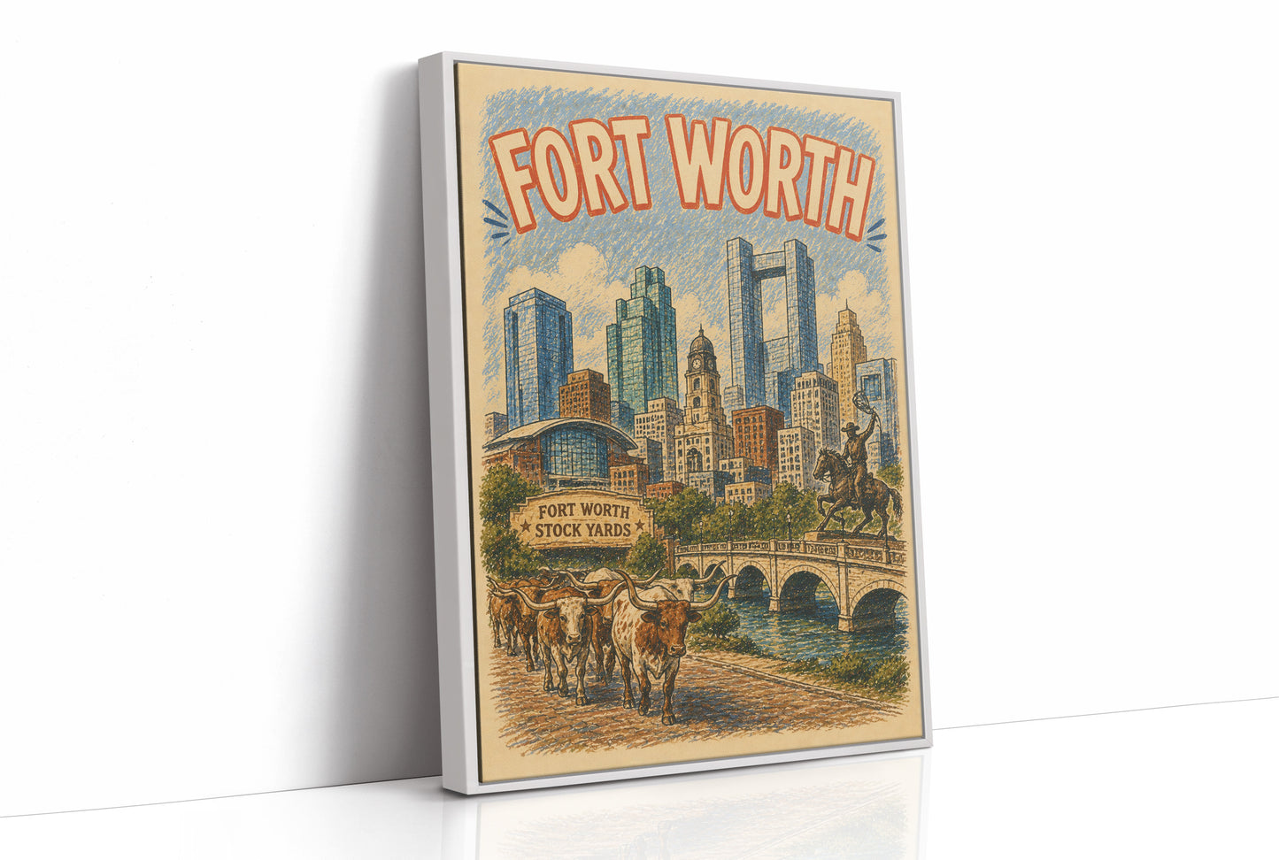Fort Worth, Stockyards Skyline