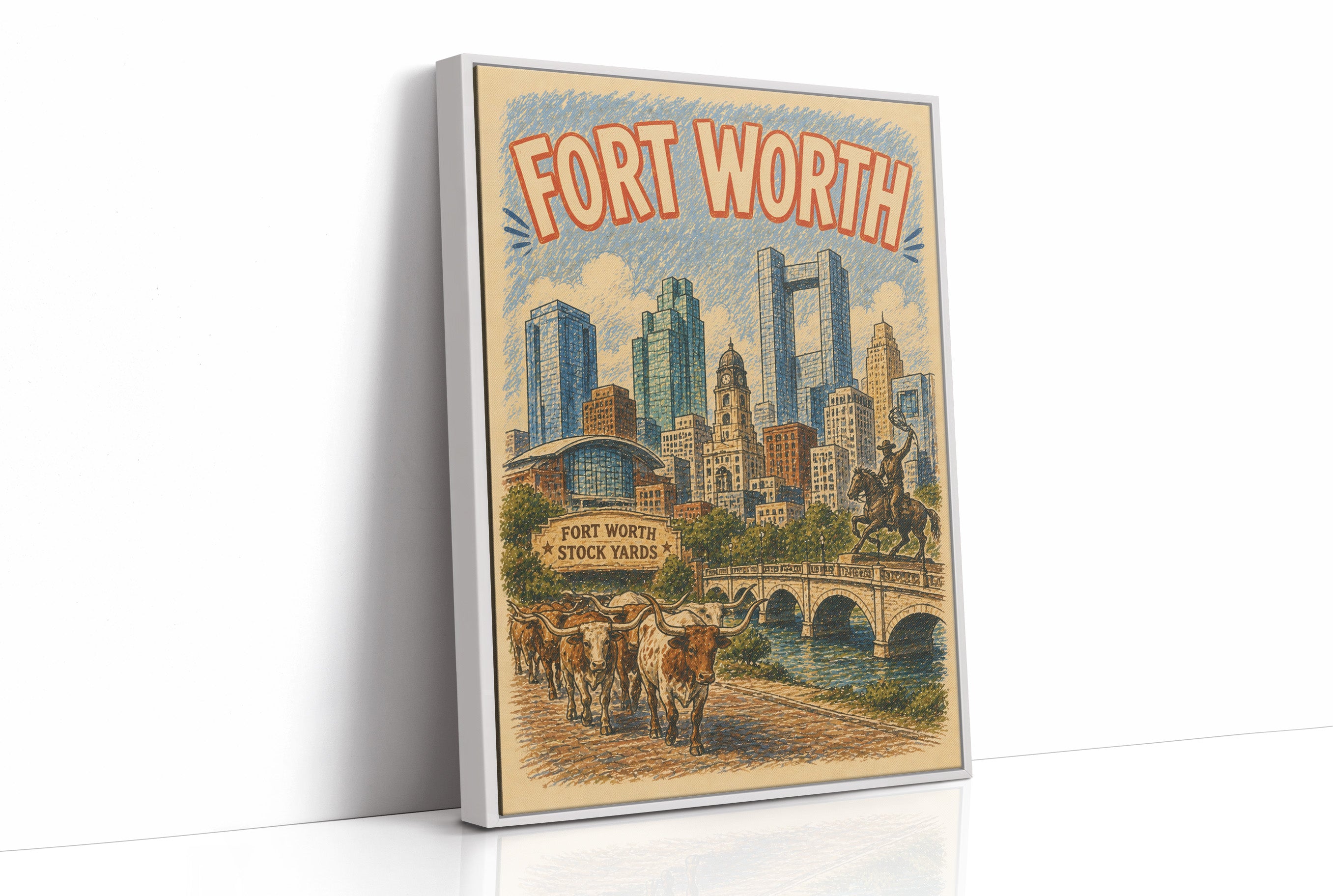 Fort Worth, Stockyards Skyline