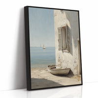 Mediterranean Whispers: Shoreline Solitude