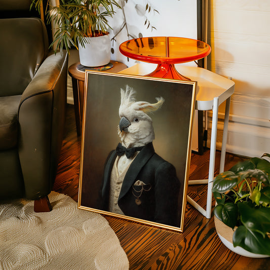Regal Cockatoo in Formal Attire