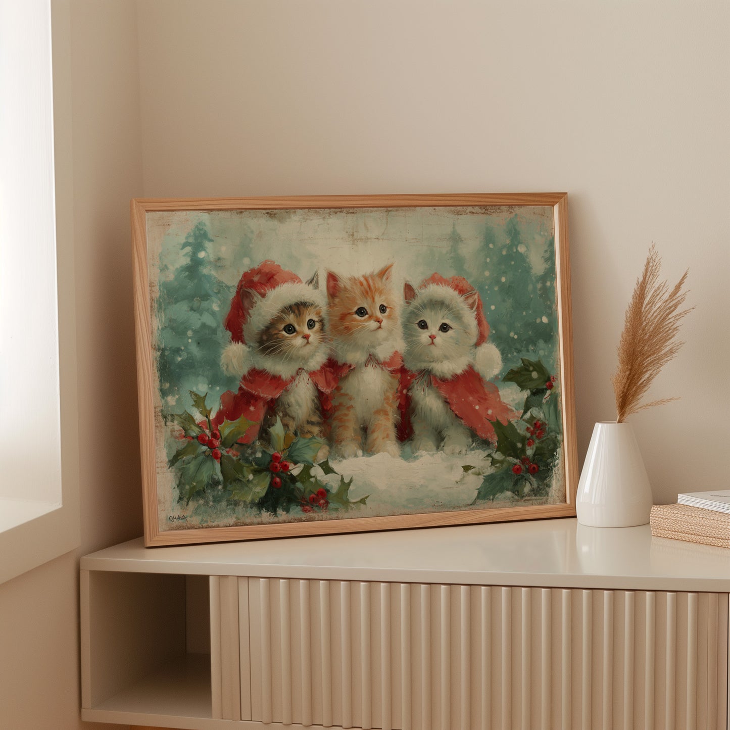 Holiday Kittens Share Winter Magic