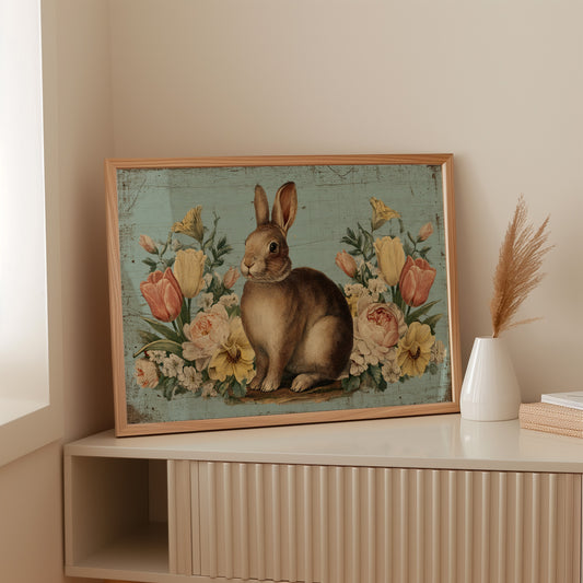 Spring Garden Keeps Rabbit Company