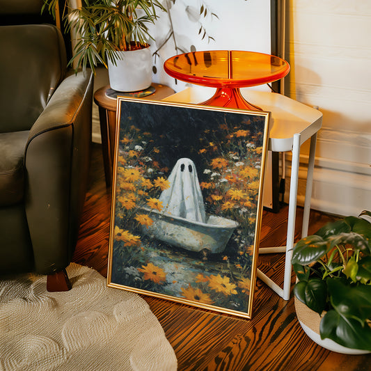 A Ghost Among Golden Petals