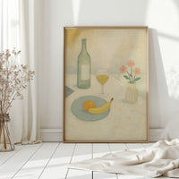 Banana and Wine in Morning Light