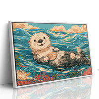 Floating Otter Shell Snack