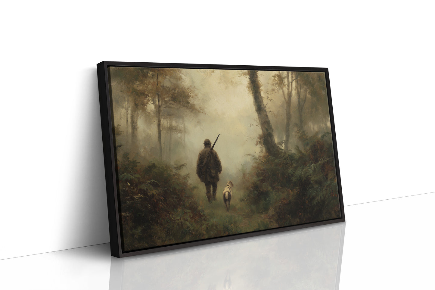Huntsman's Path Through Misty Woods