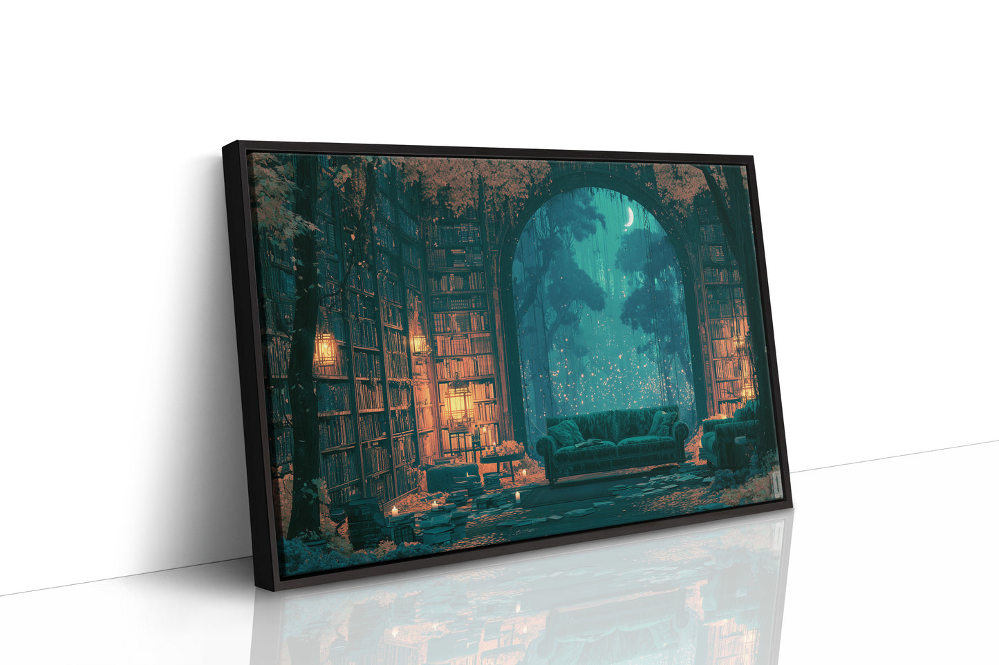 Midnight Library, Moonlit Woods