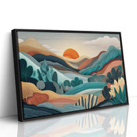 Sunset Over Layered Valleys