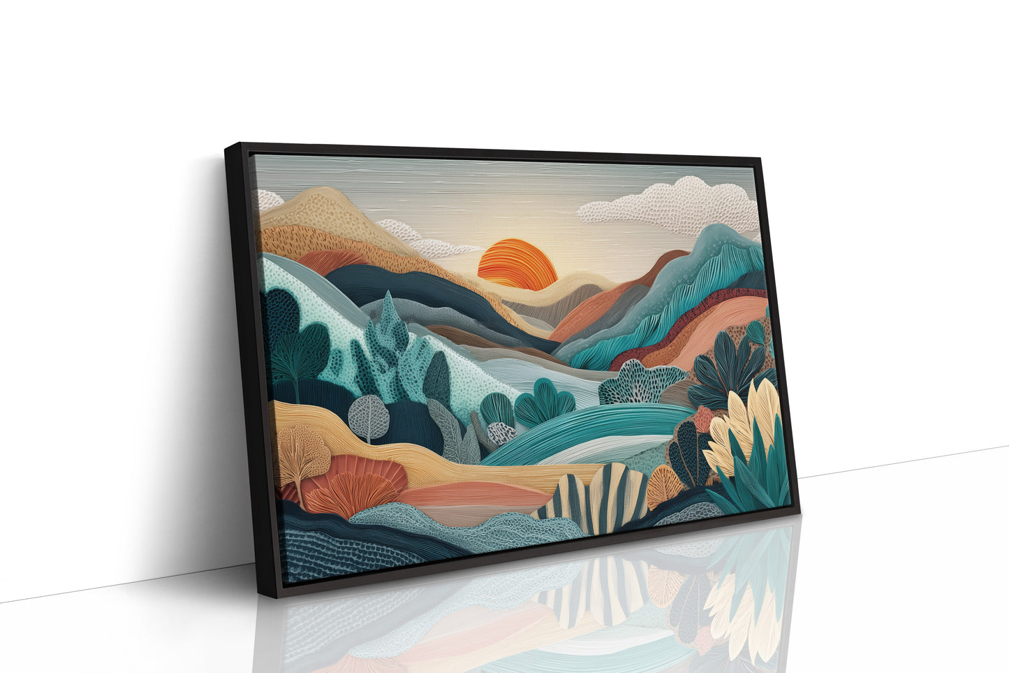 Sunset Over Layered Valleys