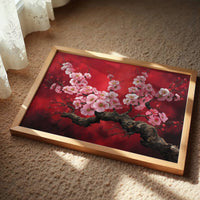 Cherry Blossoms Paint Crimson Dreams